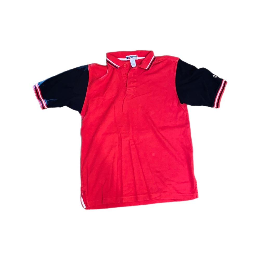 Vintage Russel athletic embroidered polo shirt